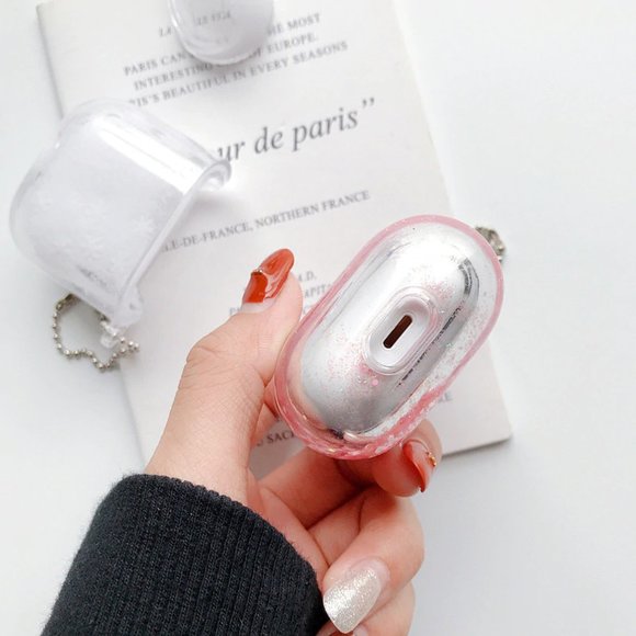 Glitter Liquid Quick Sand Airpods 1 2 Pro case - Picture 13 of 14